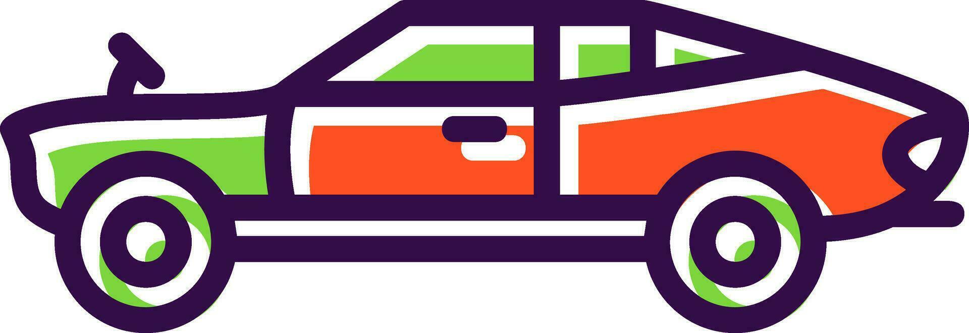 Old car Vector Icon Design
