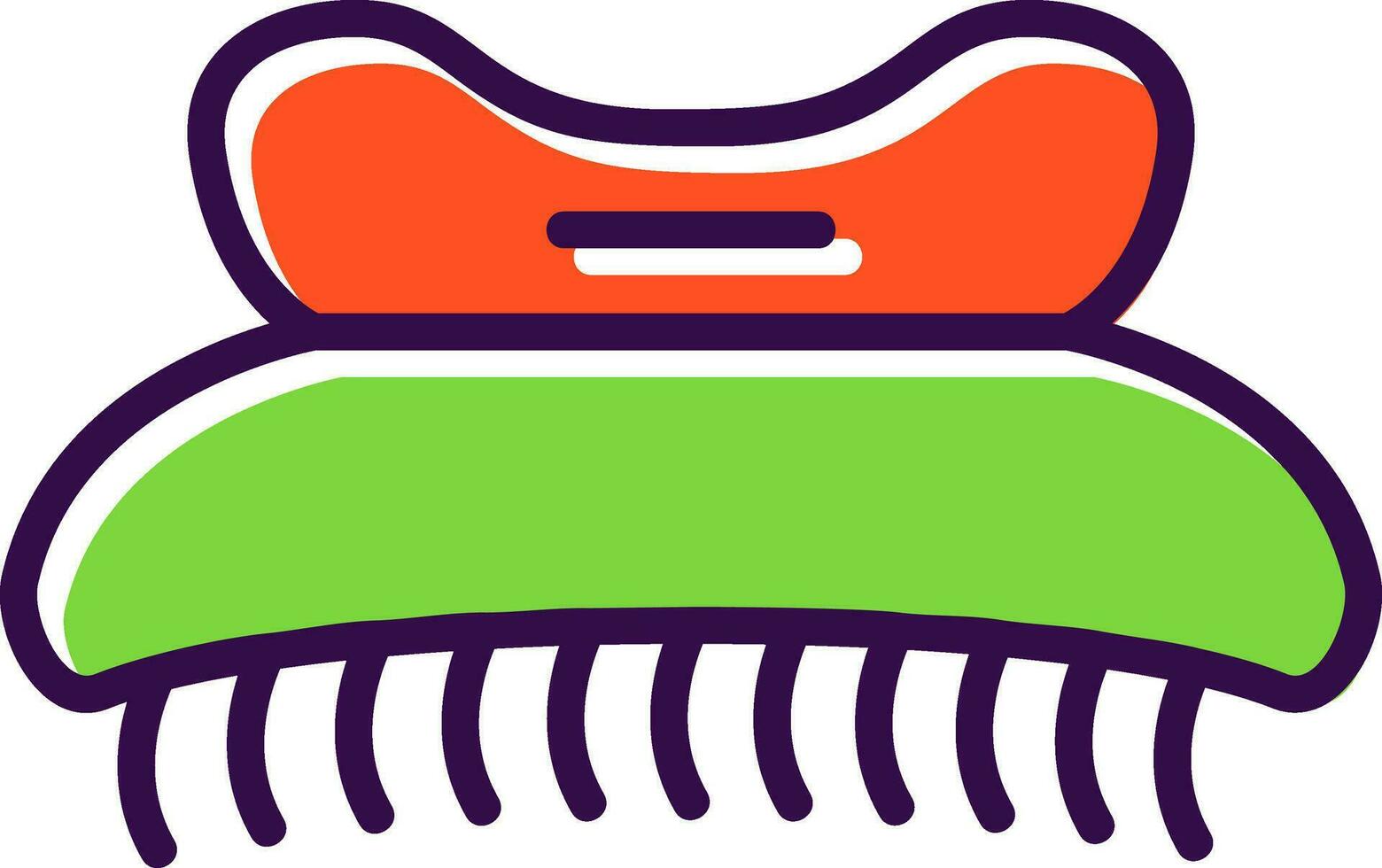 Hair clip Vector Icon Design