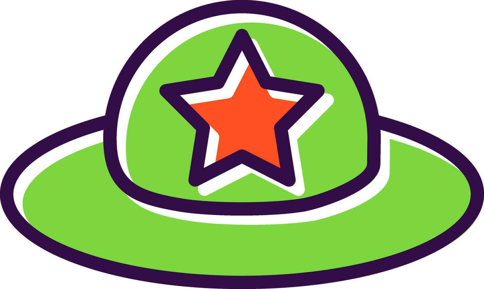 diseño de icono de vector de sombrero