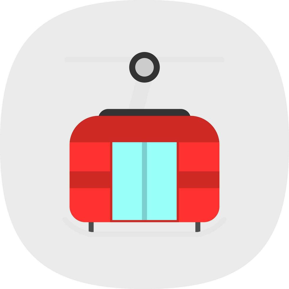 Ski lift Vector Icon Design