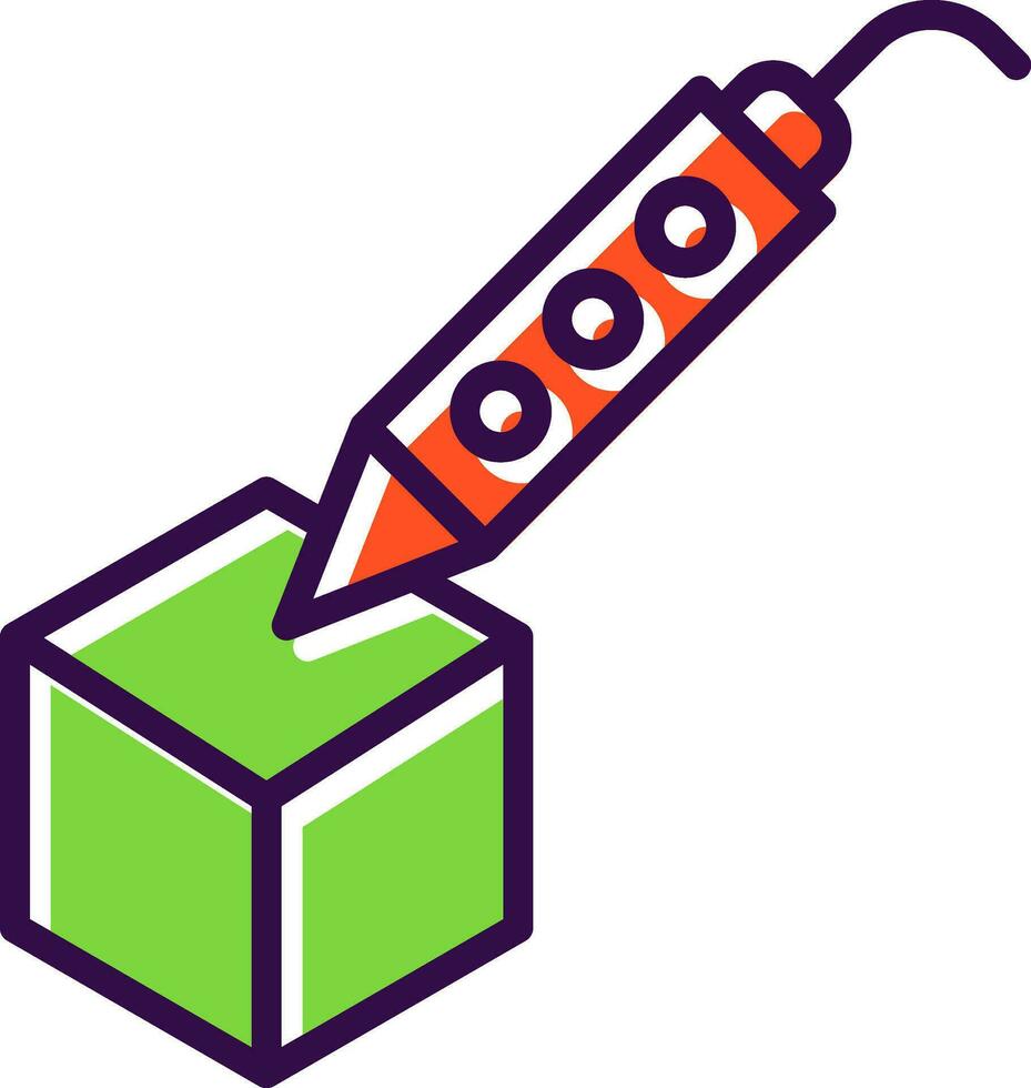 3d pen Vector Icon Design