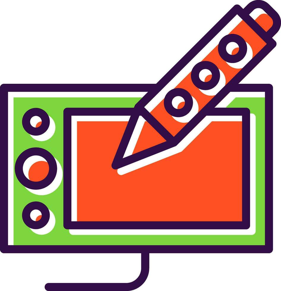 Drawing tablet Vector Icon Design
