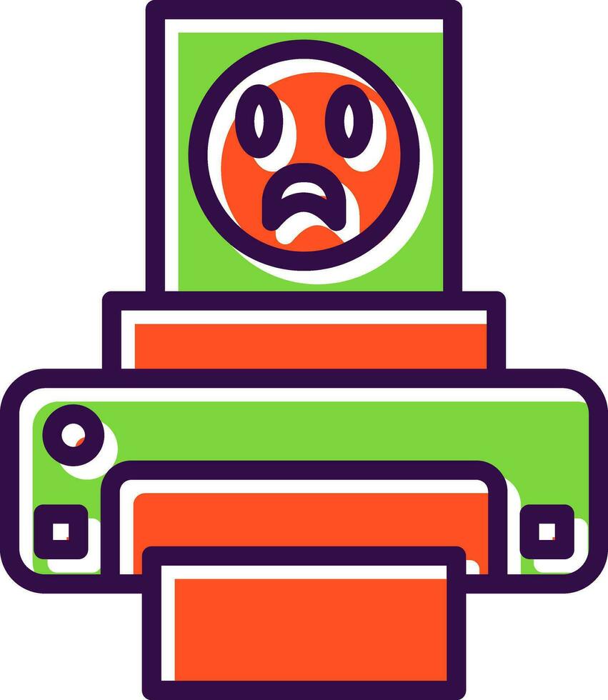 Photo print Vector Icon Design
