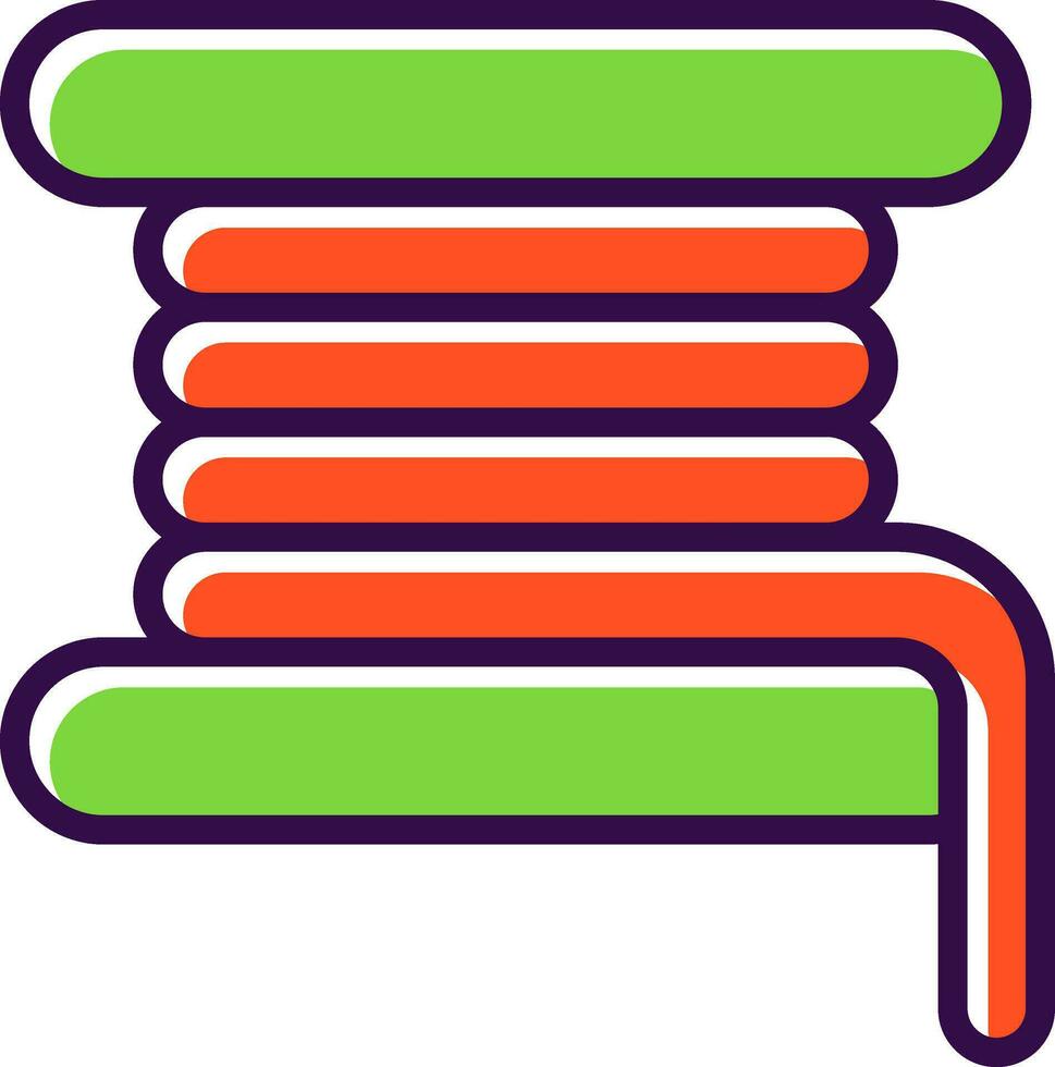 3d printing filament Vector Icon Design