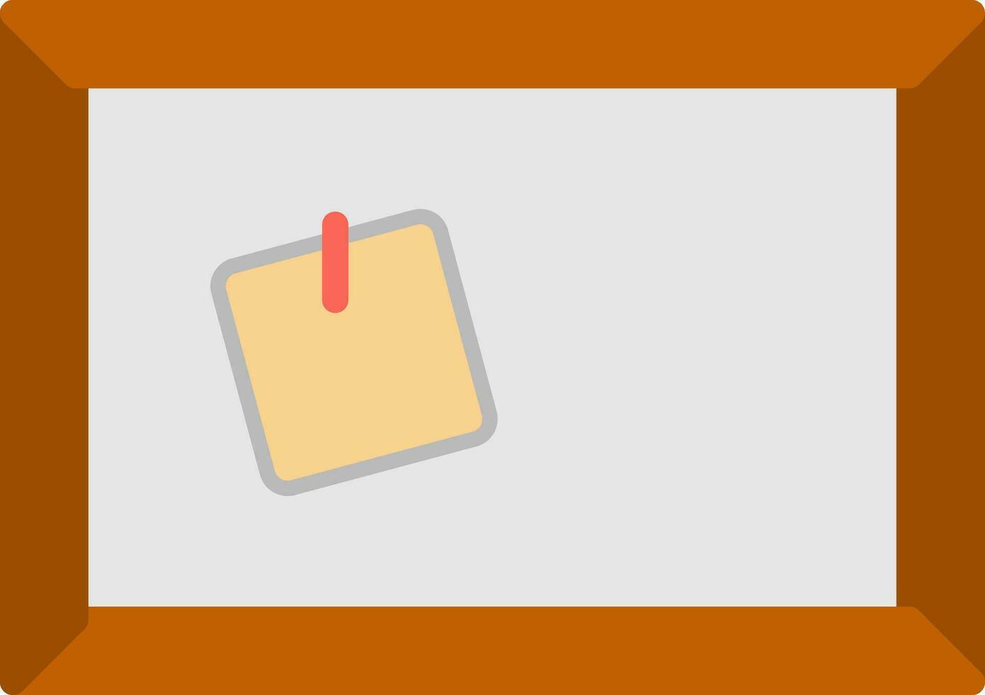 Corkboard Vector Icon Design