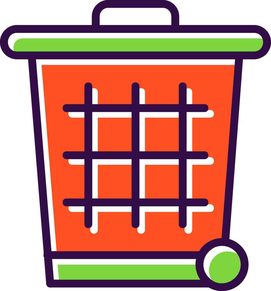 Trash can Vector Icon Design