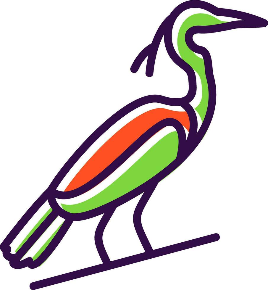 Heron Vector Icon Design