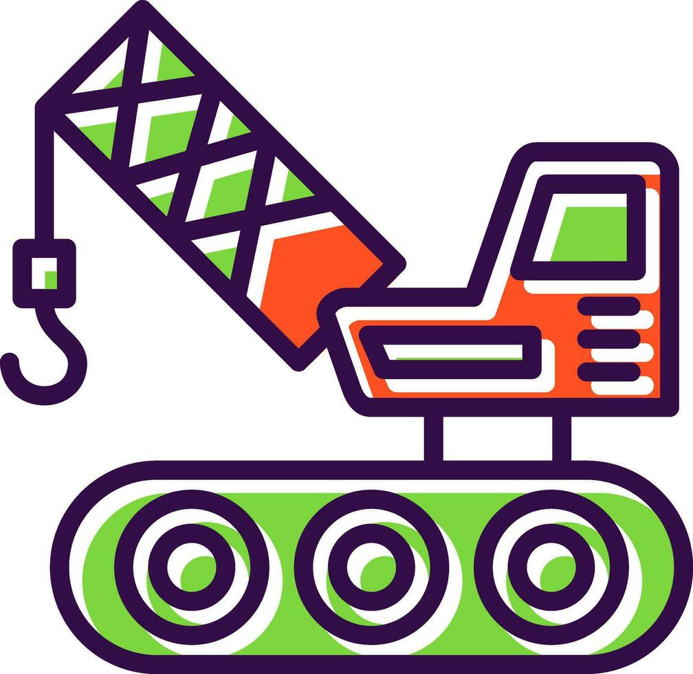 Crane Vector Icon Design