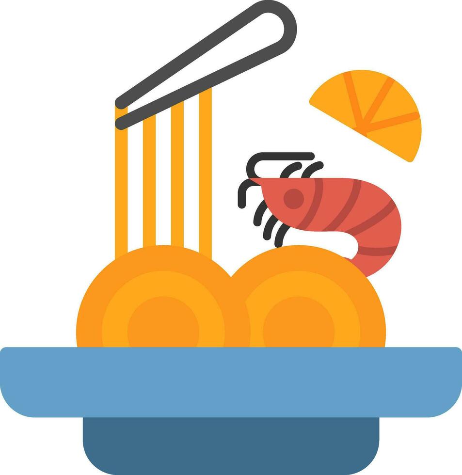 Pad thai Vector Icon Design