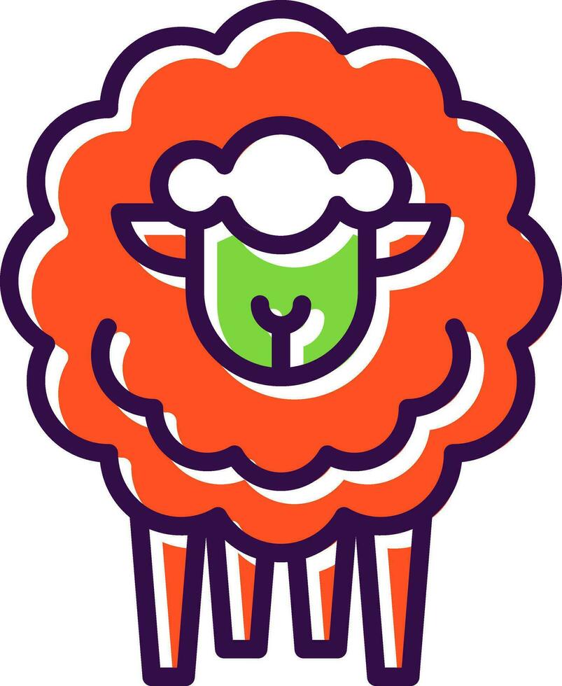 Sheep Vector Icon Design