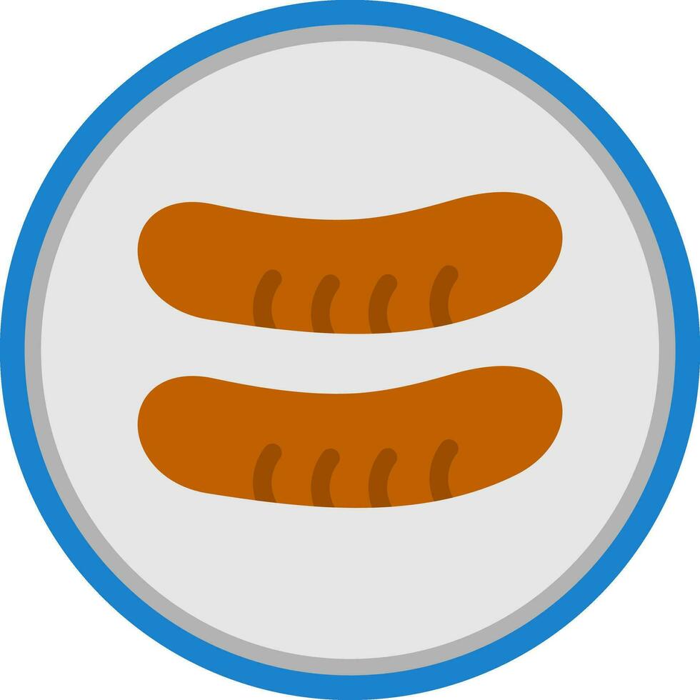 Sausage Vector Icon Design