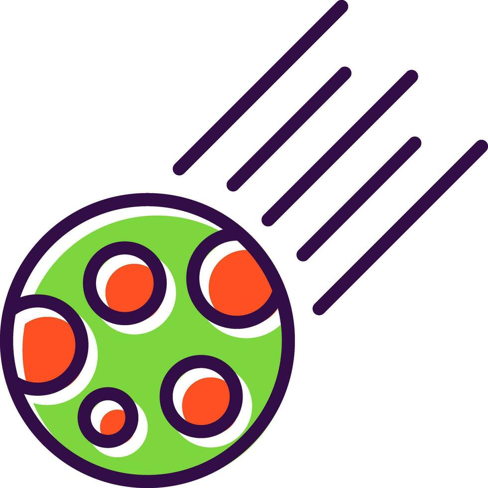 Comet Vector Icon Design