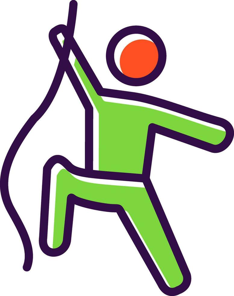 Climbing Vector Icon Design
