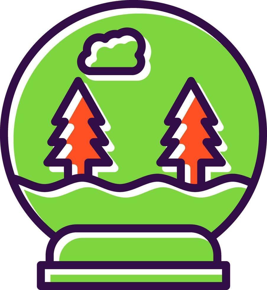 Snowball Vector Icon Design