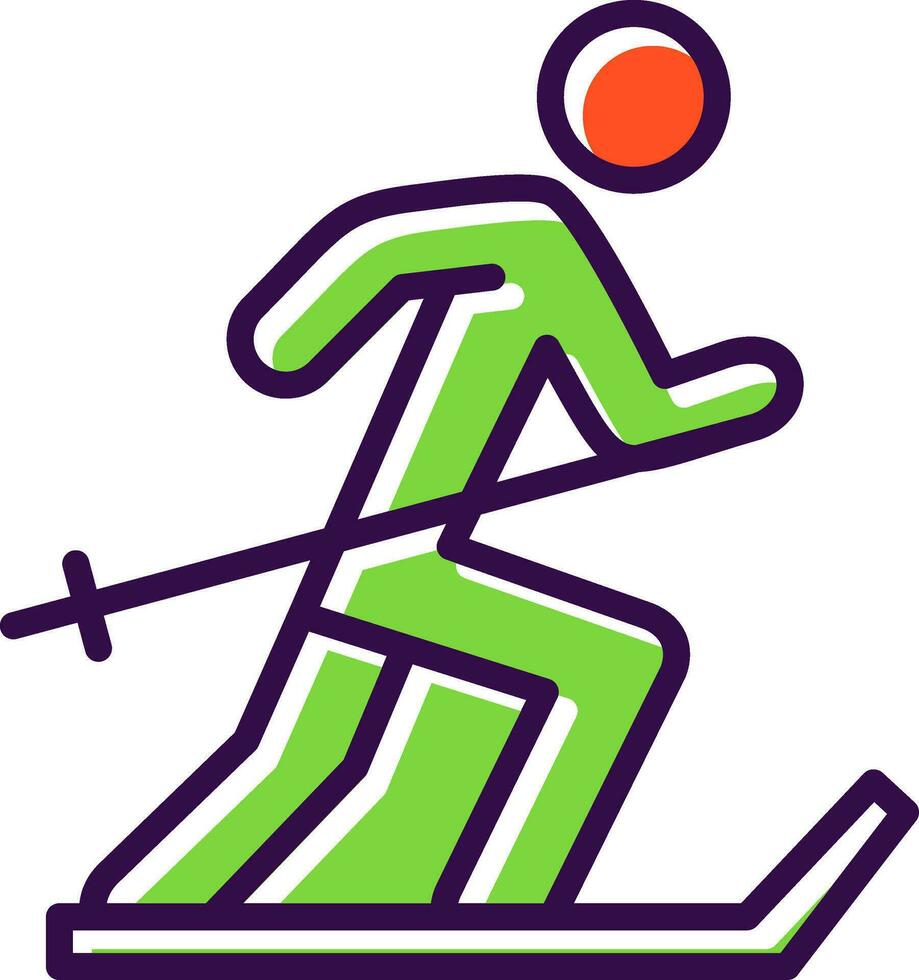 Ski Vector Icon Design