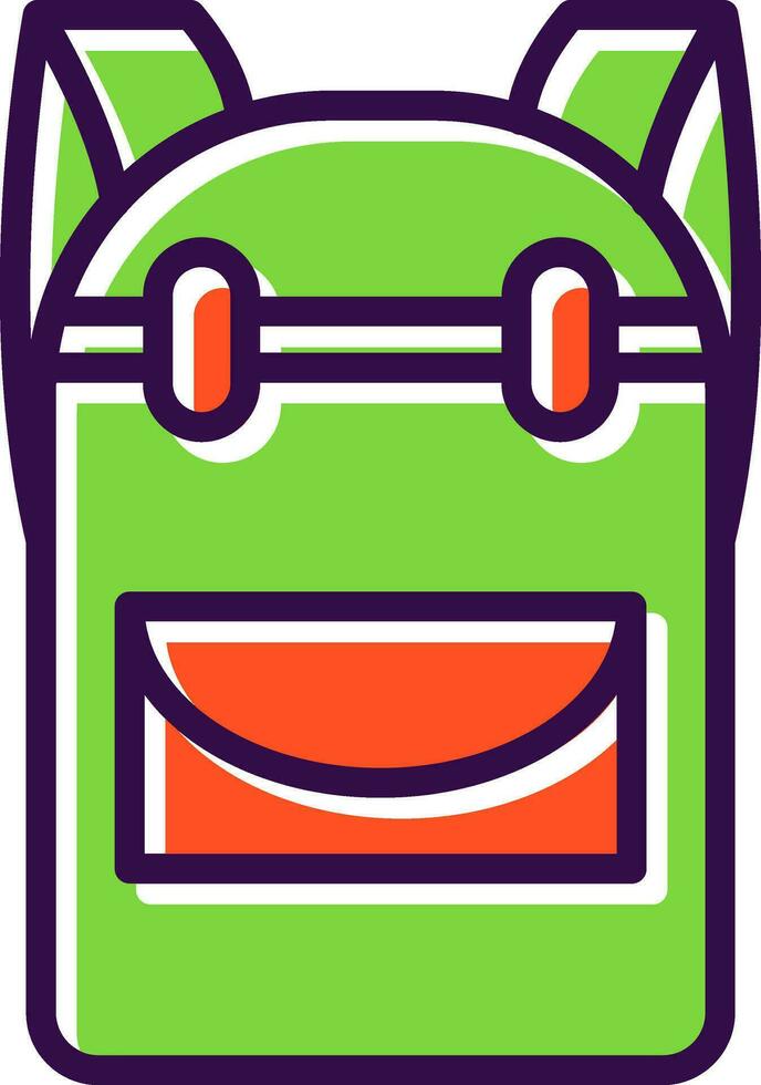 Backpack Vector Icon Design