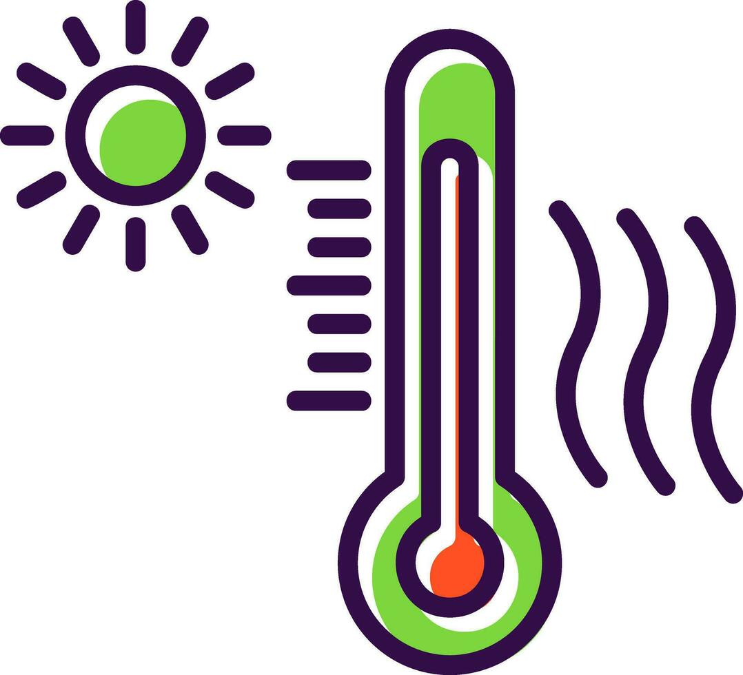 Heat wave Vector Icon Design