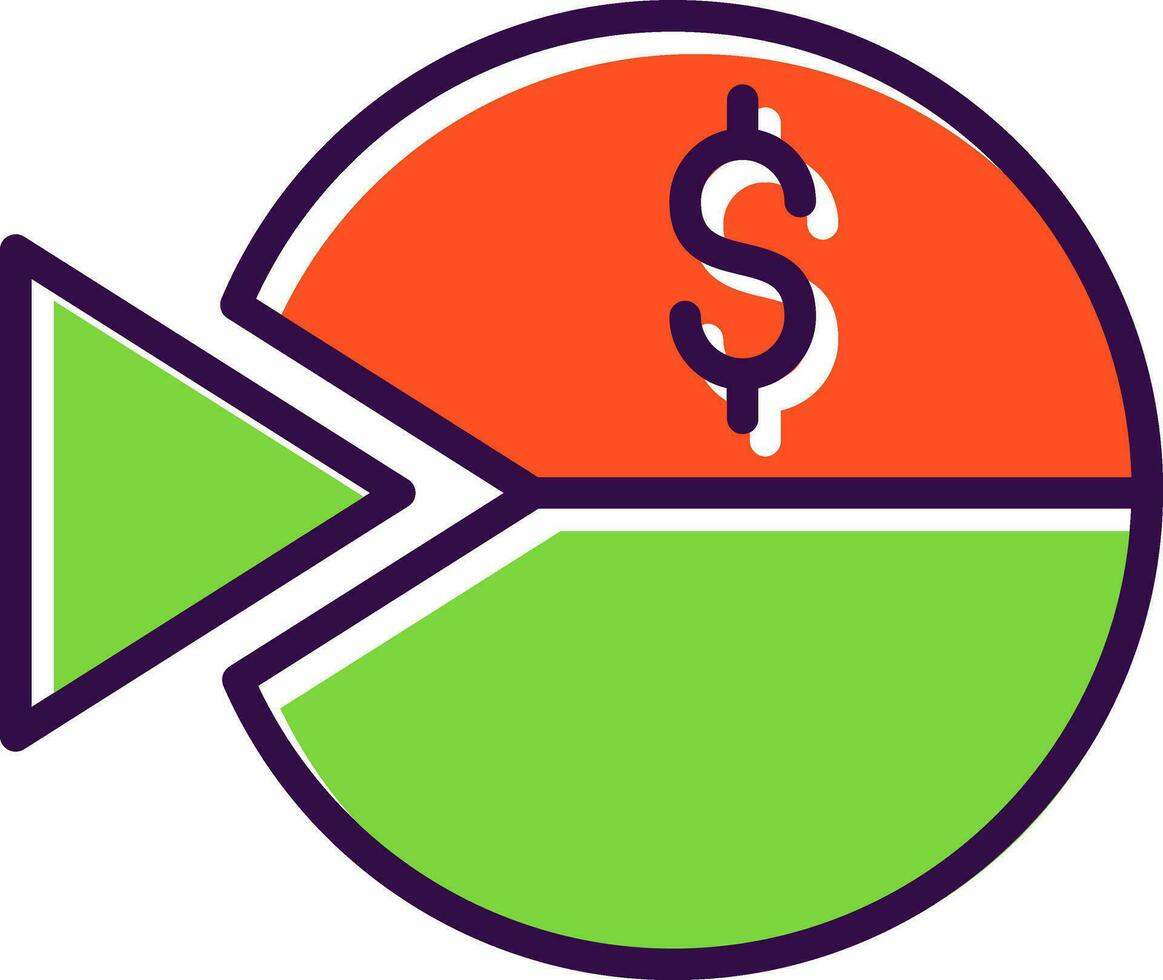 Pie Vector Icon Design