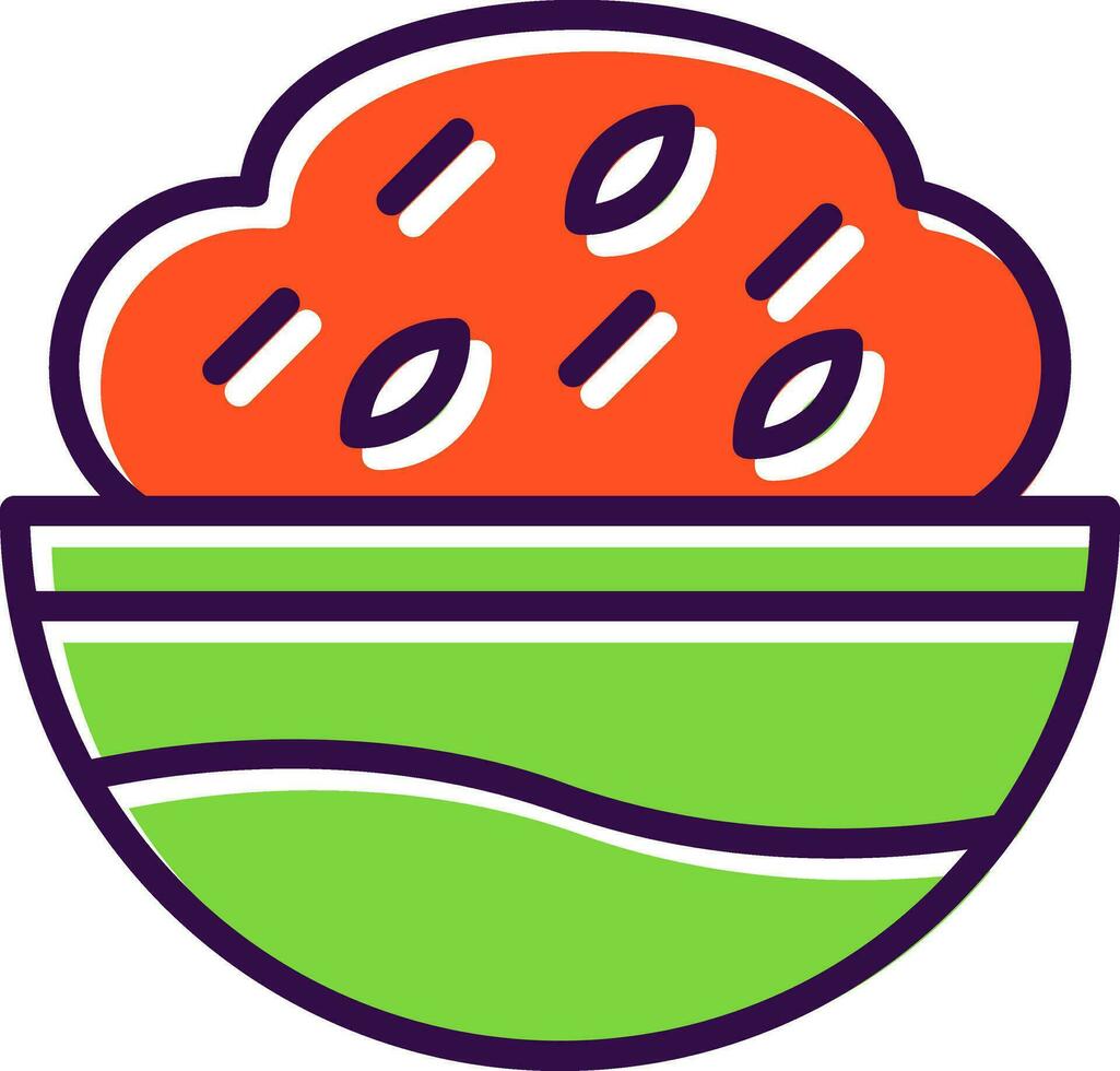 Red curry Vector Icon Design