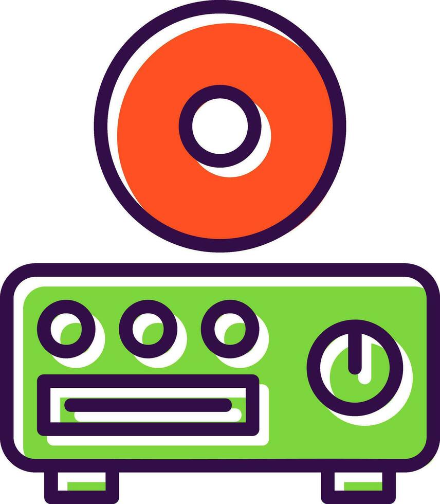 CD player Vector Icon Design