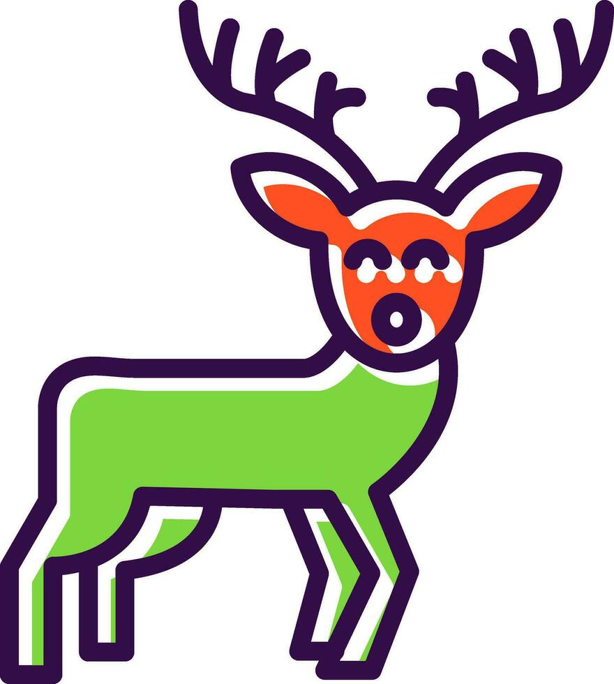 Reindeer Vector Icon Design