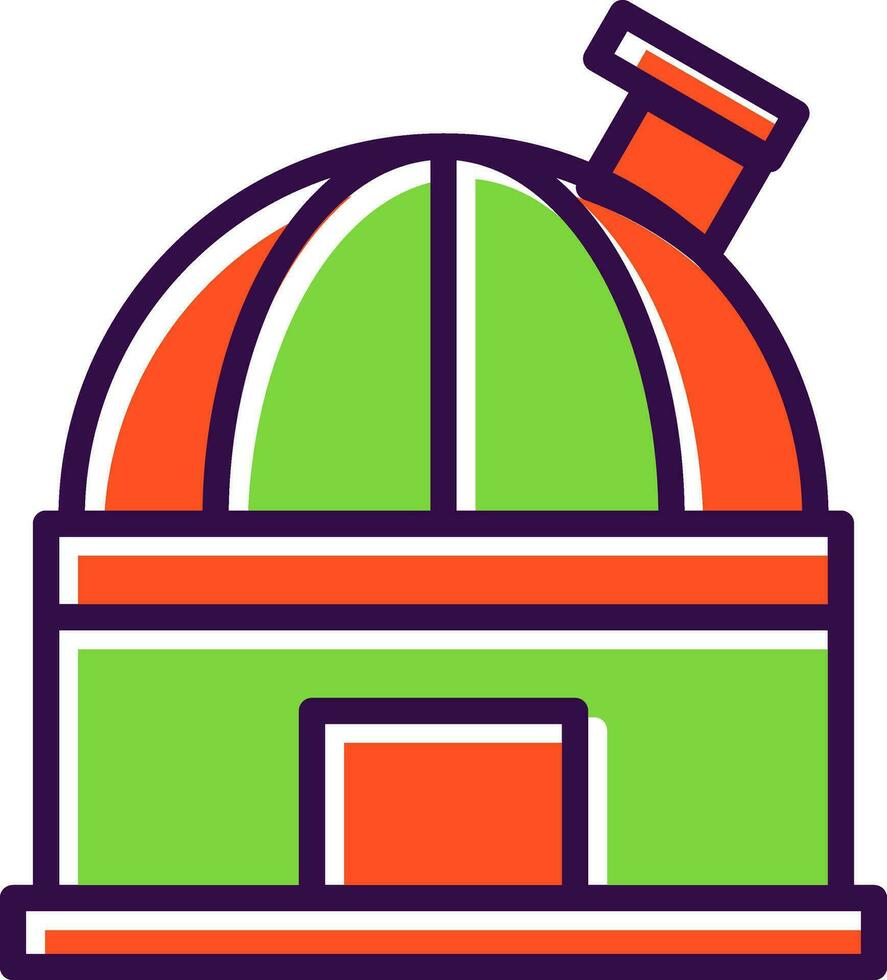 diseño de icono de vector de observatorio