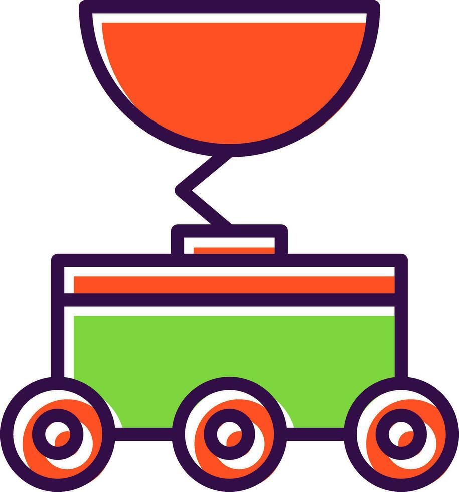 Moon rover Vector Icon Design