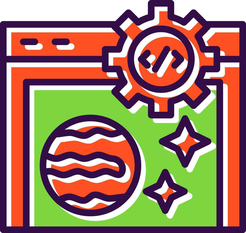 Coding Vector Icon Design