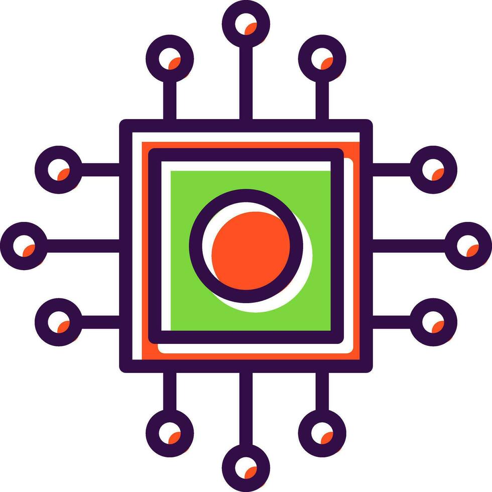 Cpu Vector Icon Design