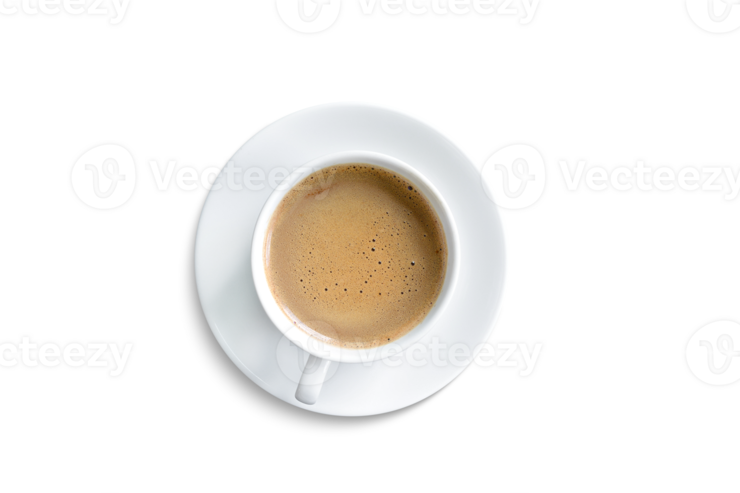 coffee mug top view  isolated PNG transparent