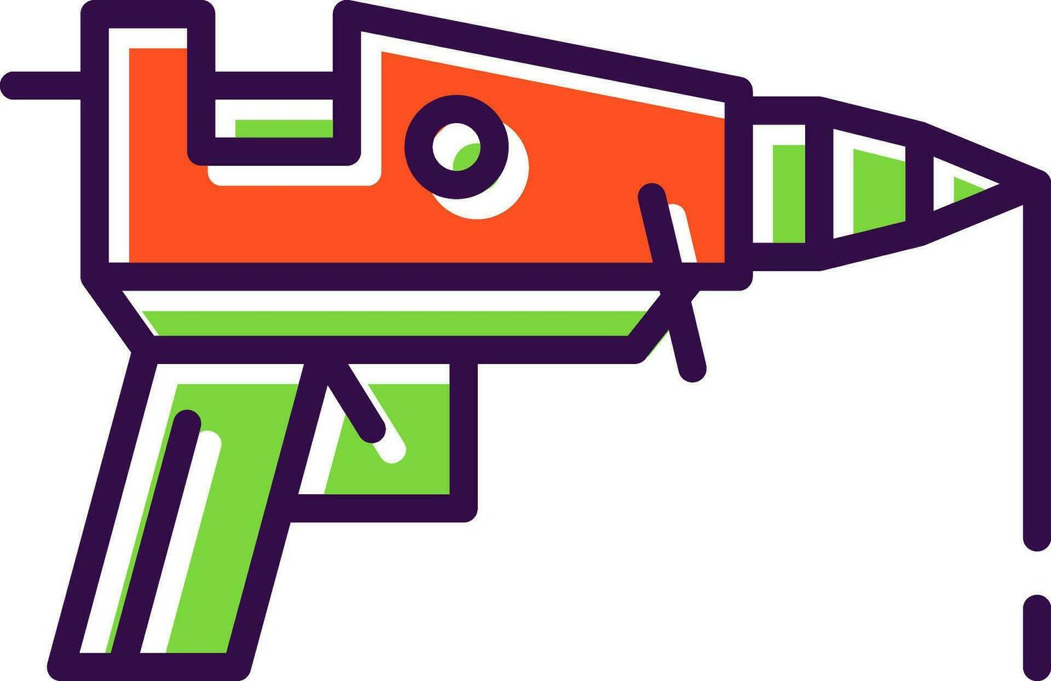 caliente pegamento pistola vector icono diseño