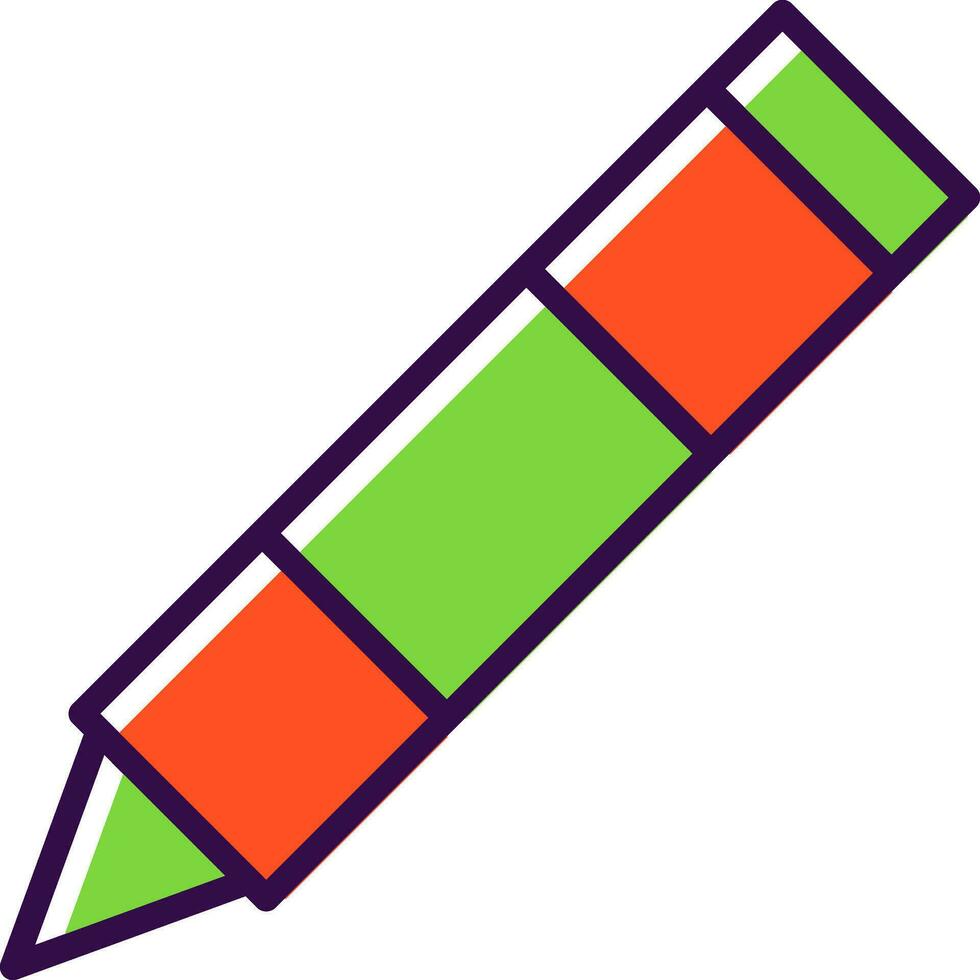 Crayon Vector Icon Design