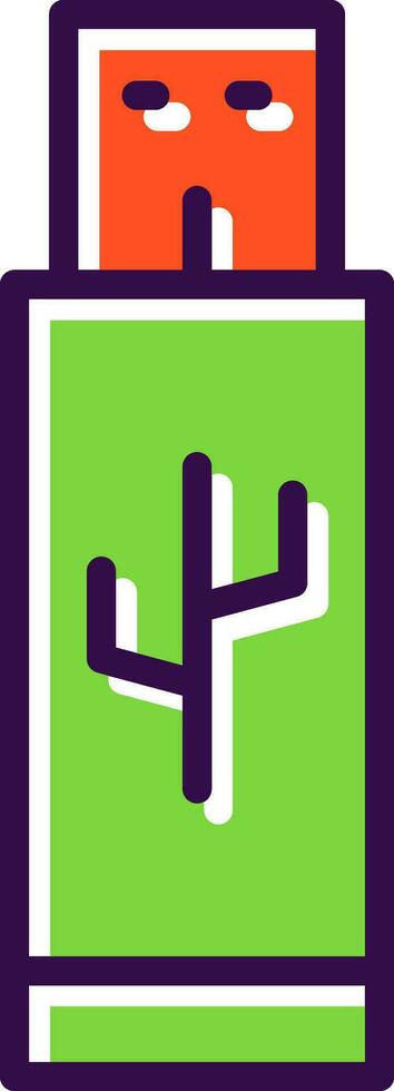 Pendrive Vector Icon Design