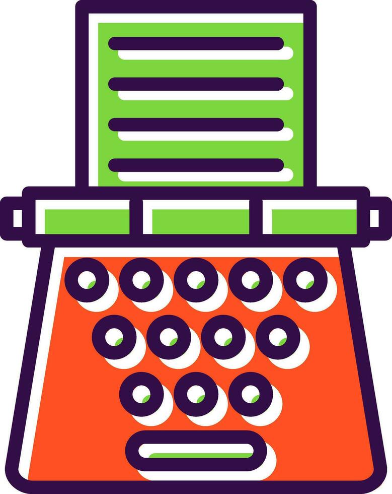 Typewriter Vector Icon Design