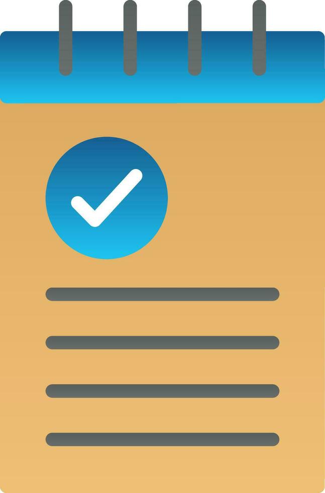 Notepad Vector Icon Design