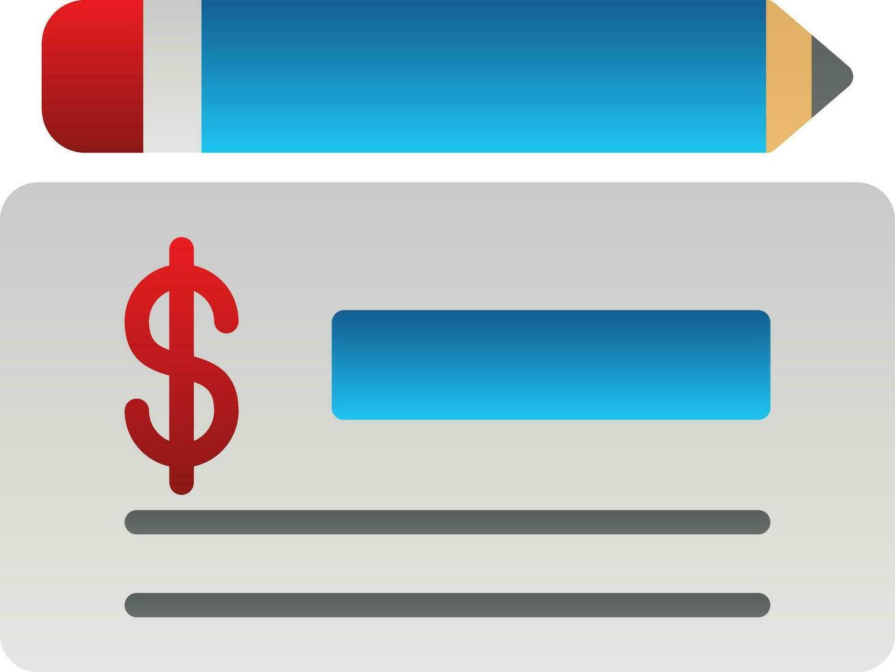 Cheque Vector Icon Design