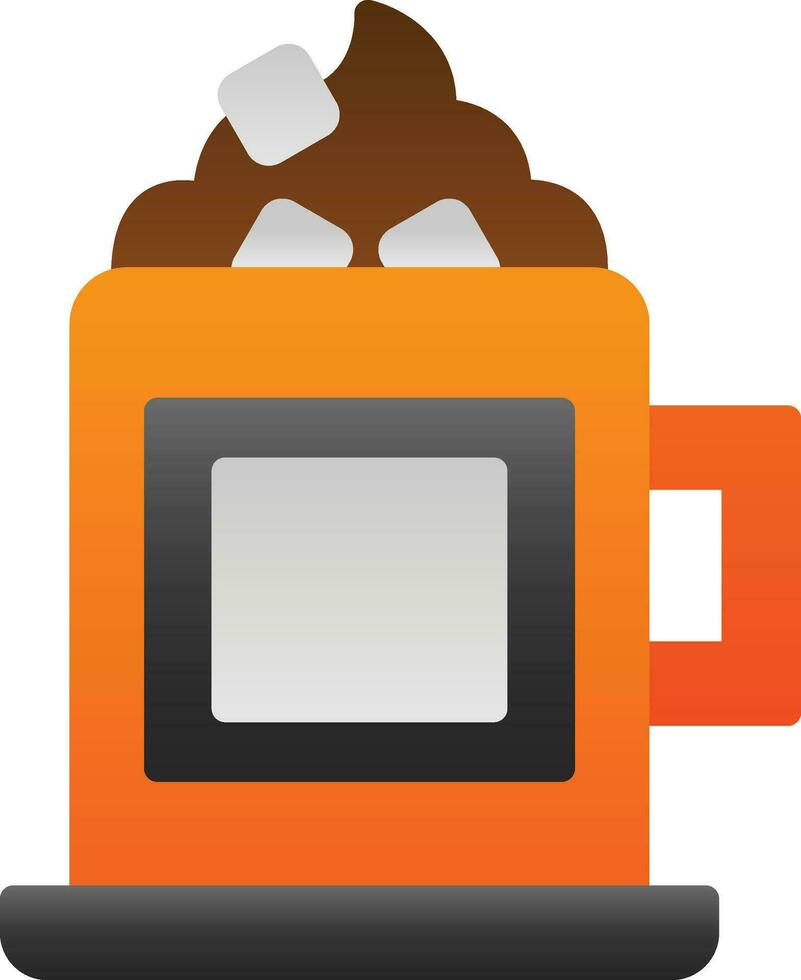 Hot chocolate Vector Icon Design