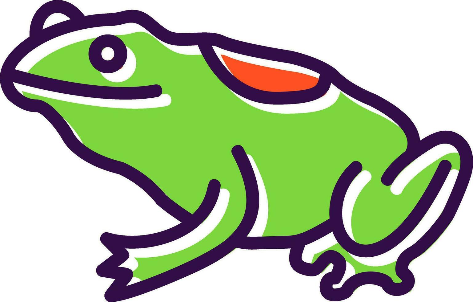 Frog Vector Icon Design