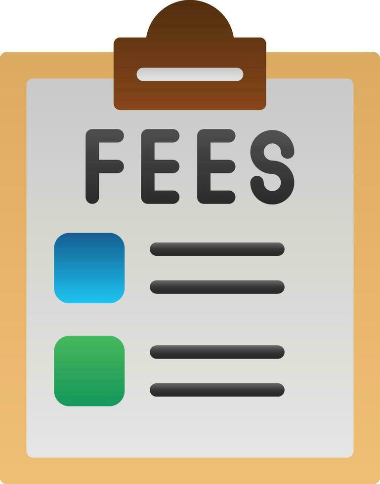 Fees Vector Icon Design