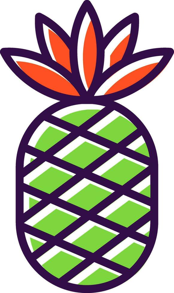 Pineapple Vector Icon Design