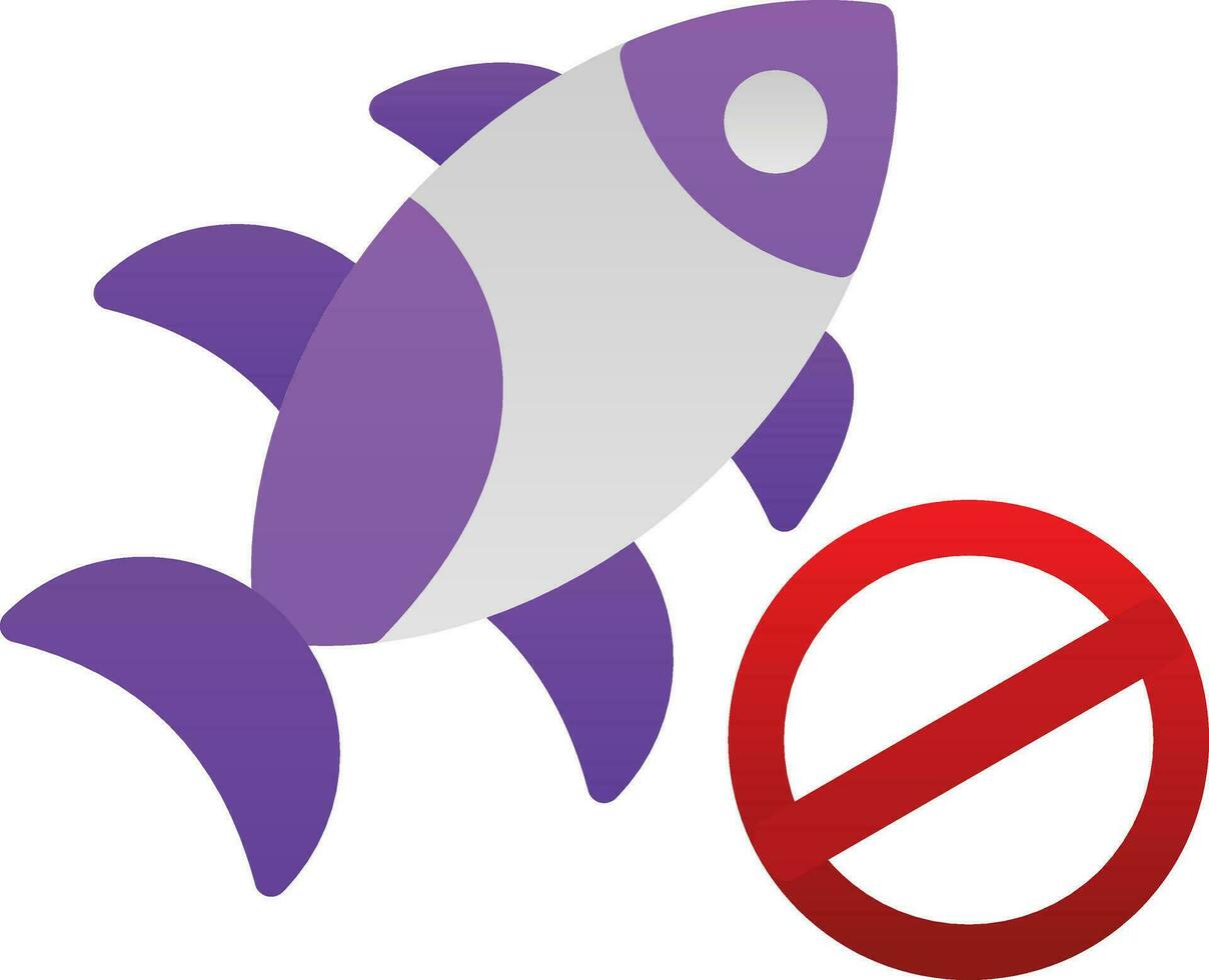 No fishing Vector Icon Design