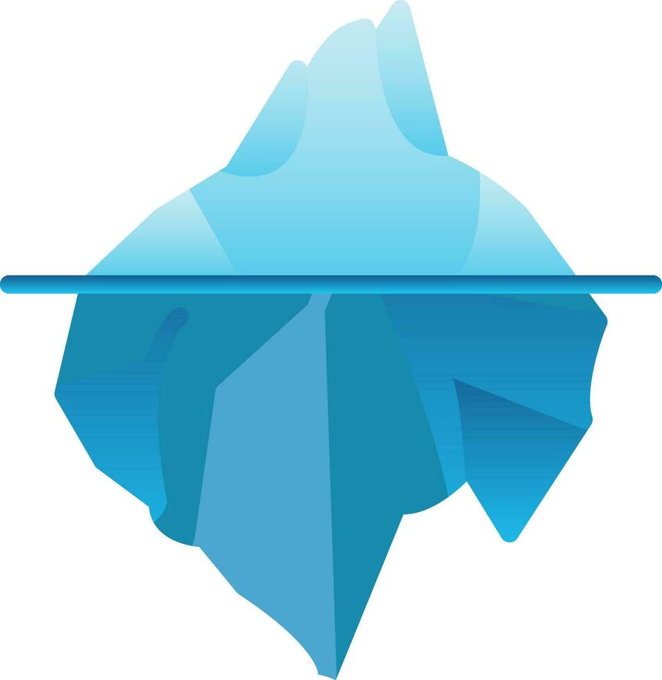 diseño de icono de vector de iceberg