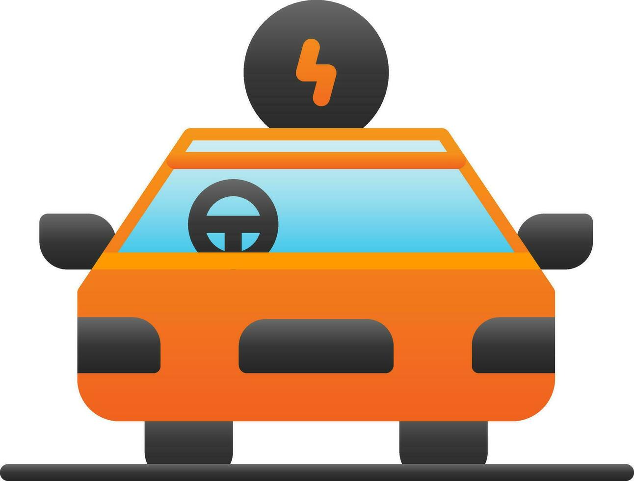 Hybrid car Vector Icon Design