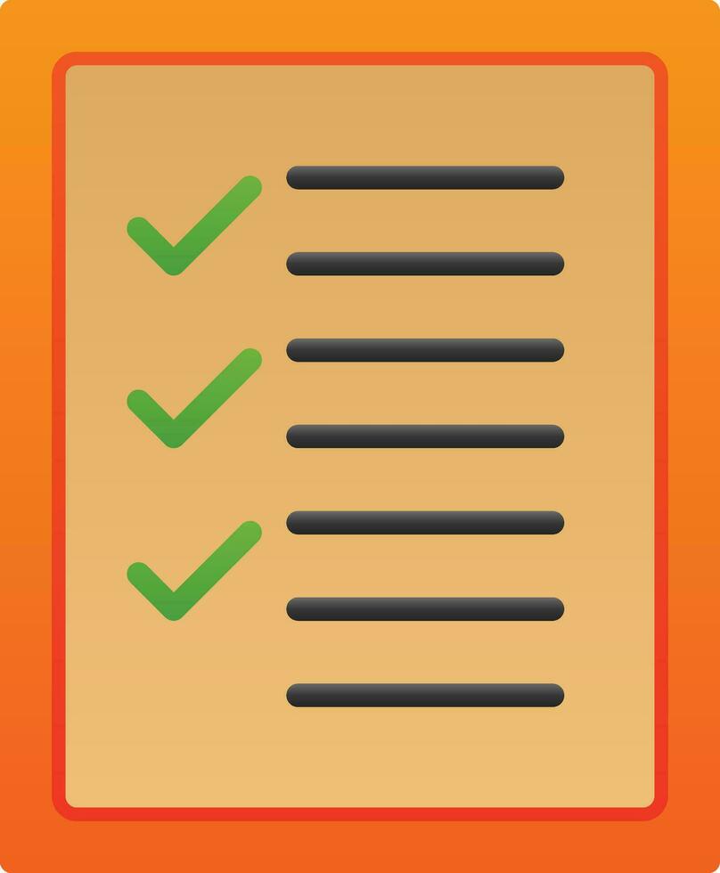 Checklist Vector Icon Design