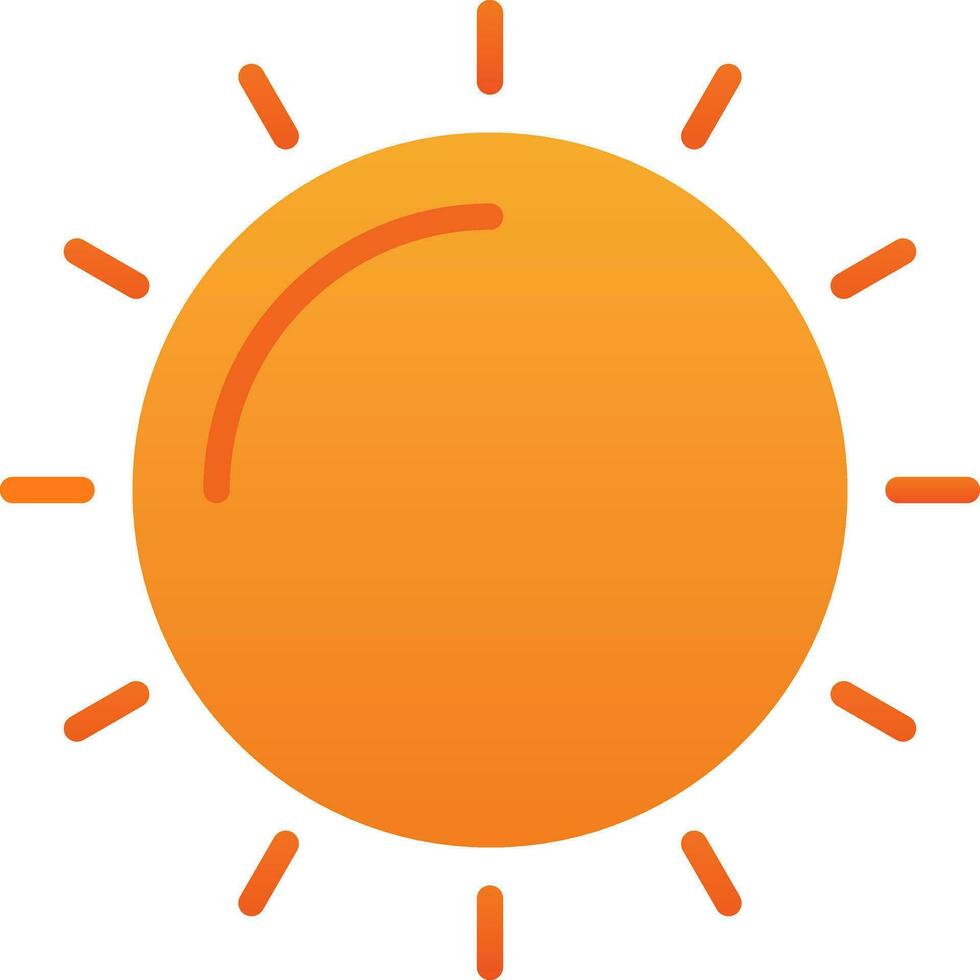 diseño de icono de vector de sol