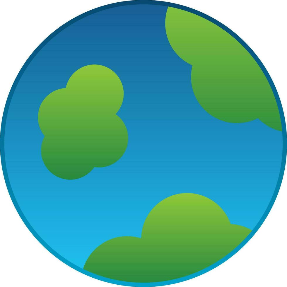 Planet earth Vector Icon Design