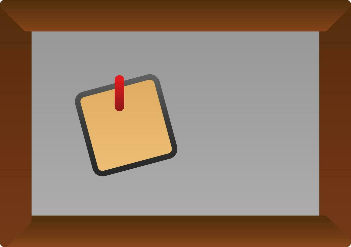 Corkboard Vector Icon Design