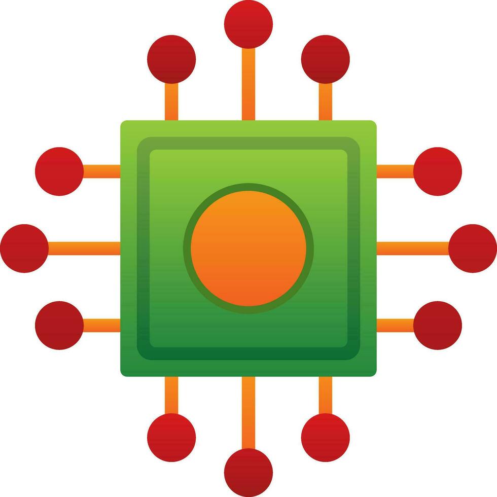 Cpu Vector Icon Design
