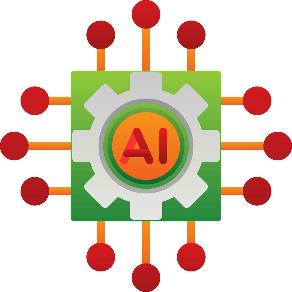 Artificial intelligence Vector Icon Design