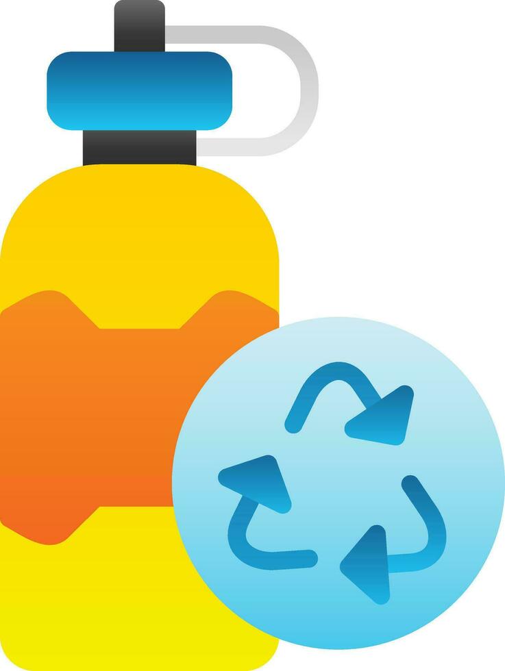 Reusable bottle Vector Icon Design